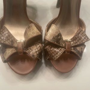Guess snakeskin buckle heels 9